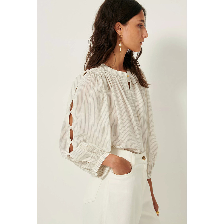 Sessun bluse ecru 2
