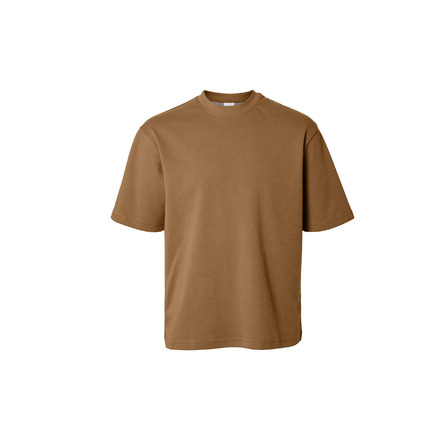 Selected Homme t-shirt cognac