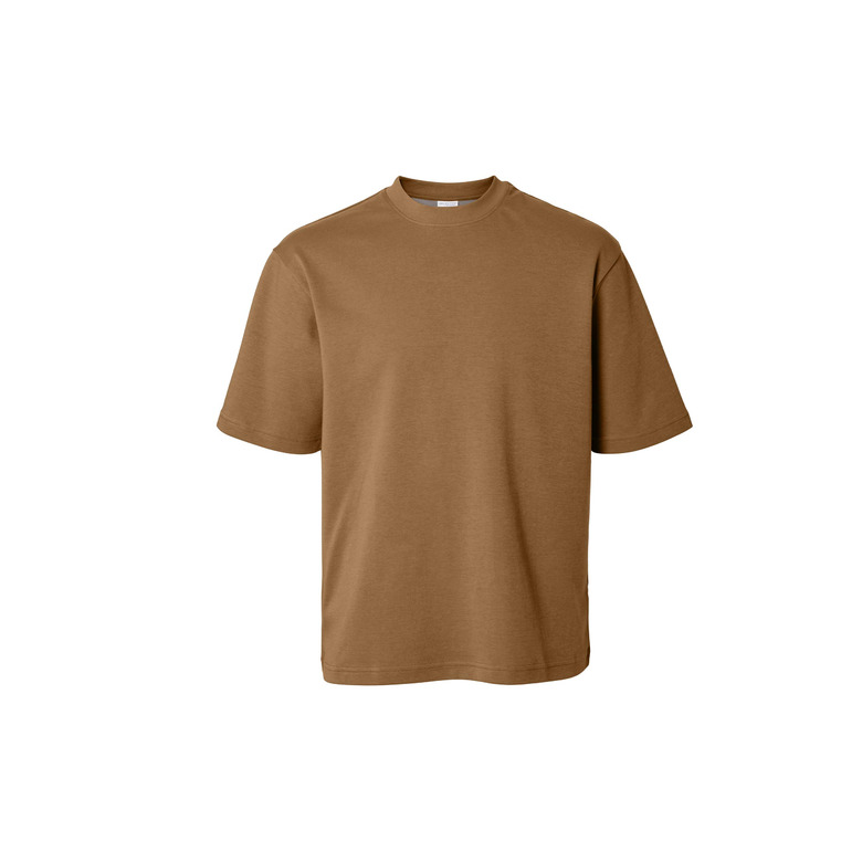 Selected Homme t-shirt cognac