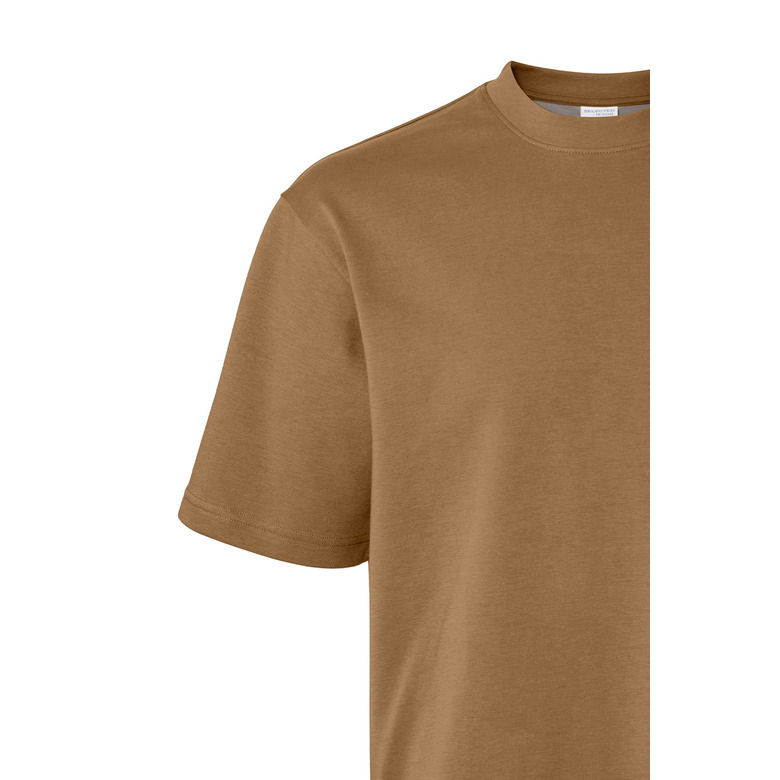 Selected Homme t-shirt cognac 2
