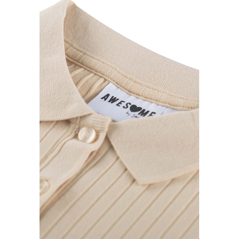 Someone Junior Meisjes polo lightbrown 2