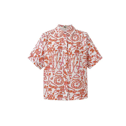 Frnch blouse oranje