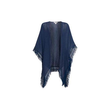 Ichi poncho blue