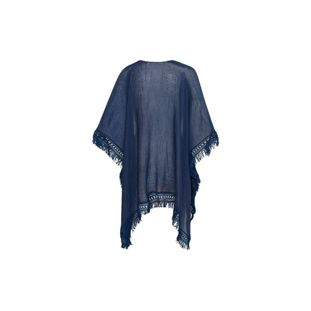 Ichi poncho blue