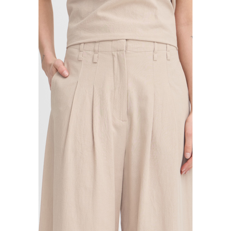 Ichi trousers lightbrown 2