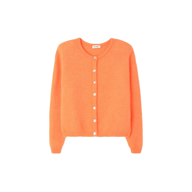 American Vintage strickjacke orange
