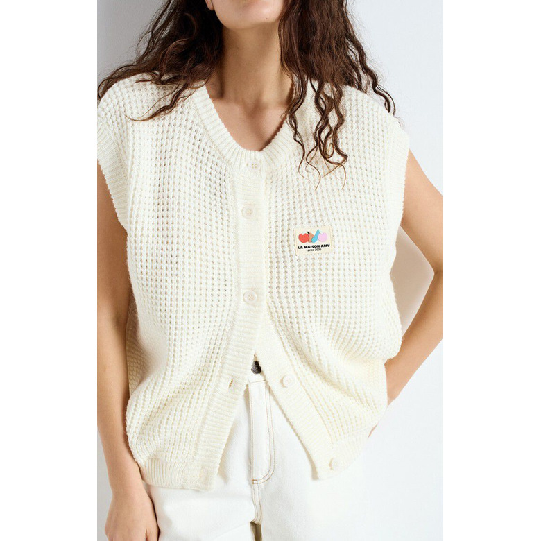 American Vintage strickjacke ecru 2
