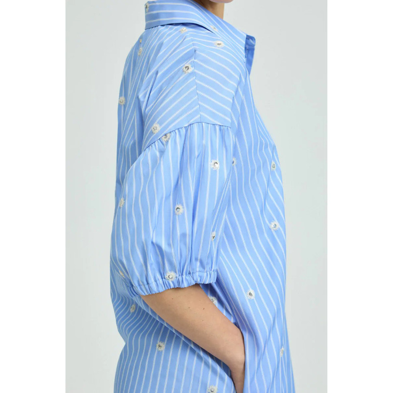 Xandres jurk blauw 3