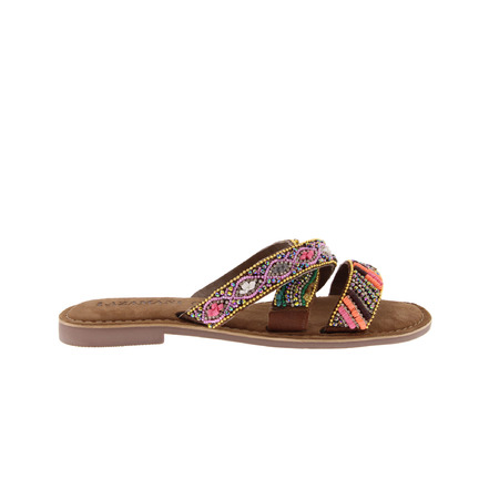 Lazamani thong slippers multicolor