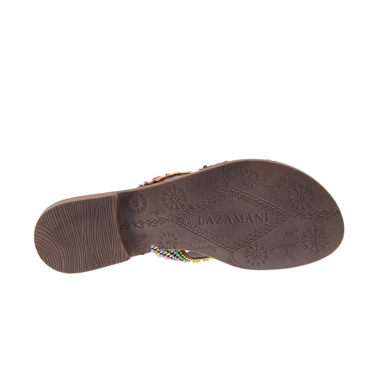 Lazamani thong slippers multicolor 5
