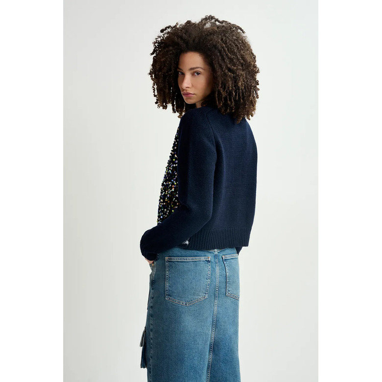 Essentiel strickjacke blau 3