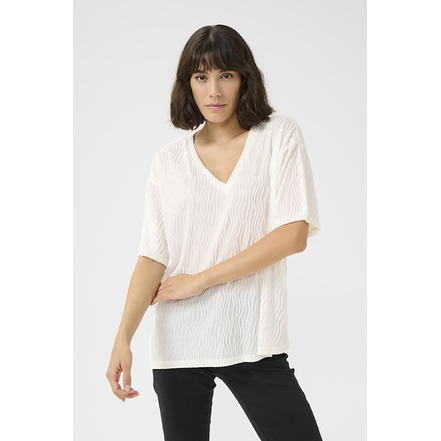 Kaffe t-shirt wit