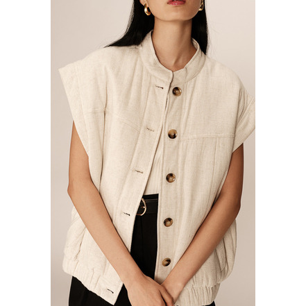 Grace & Mila vest beige