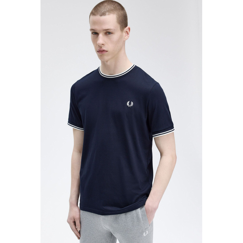 Fred Perry t-shirt blauw 2