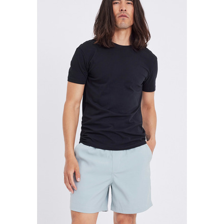 Plain short blue