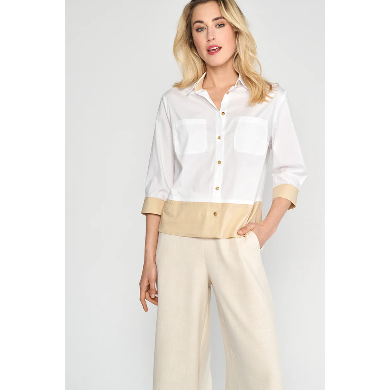 Marie Mero blouse lightbrown 2