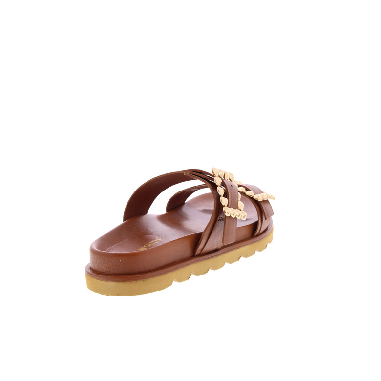 Riverwoods thong slippers cognac 4