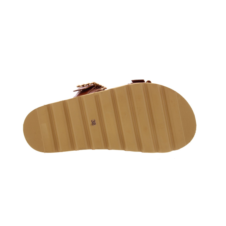 Riverwoods thong slippers cognac 5