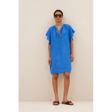 By-bar jurk blauw