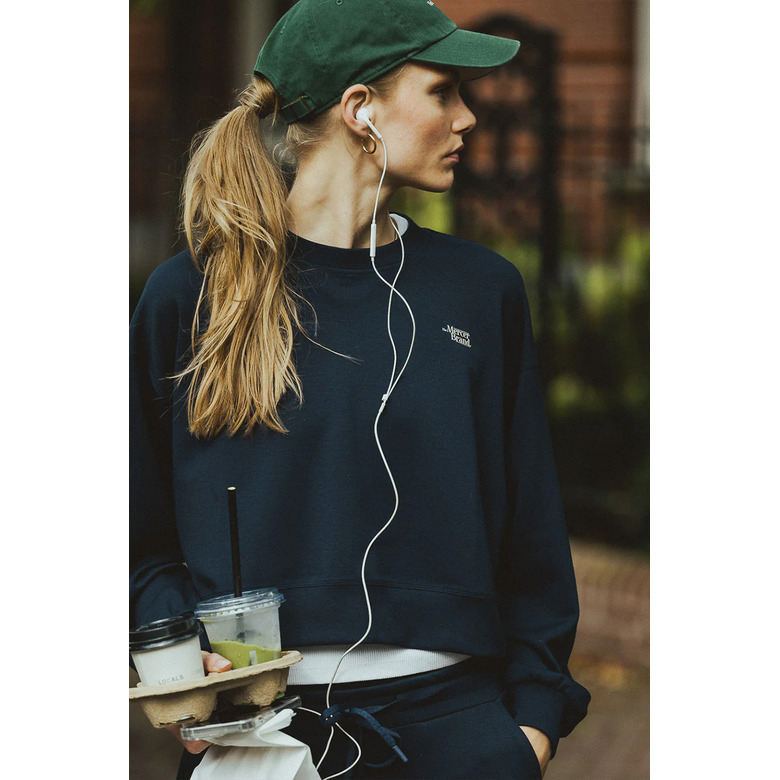 The Mercer Brand sweater bleu 2