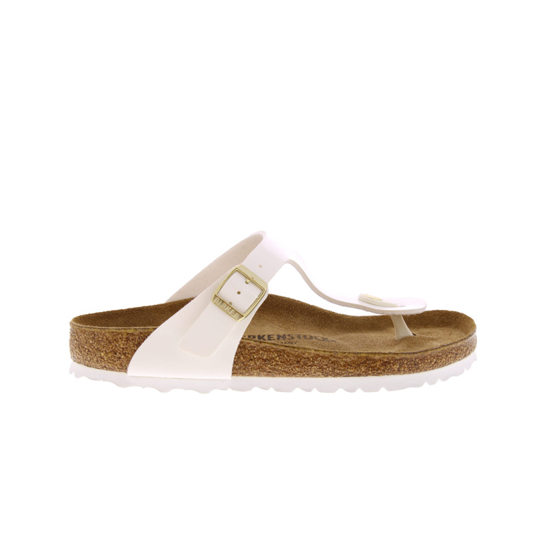 Birkenstock thong slippers white
