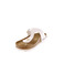 Birkenstock thong slippers white 3