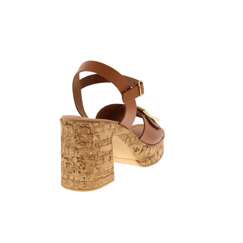 Sweet Lemon sandals cognac 4
