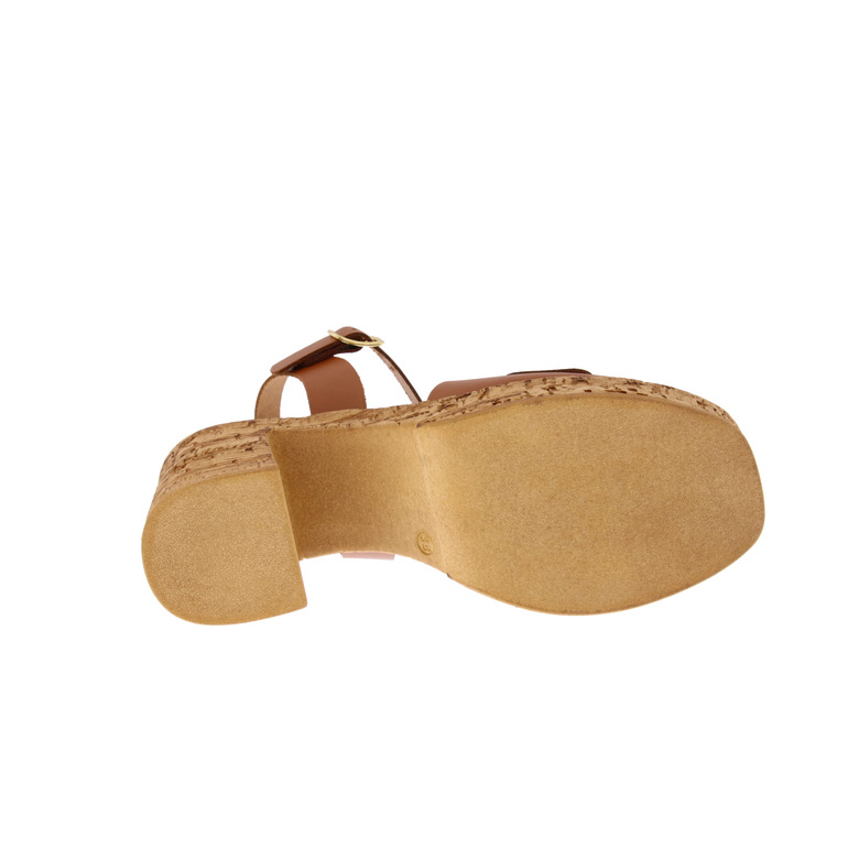 Sweet Lemon sandals cognac 5