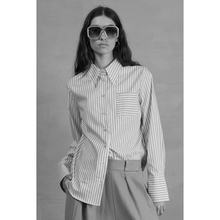 Nathalie Vleeschouwer bluse cognac