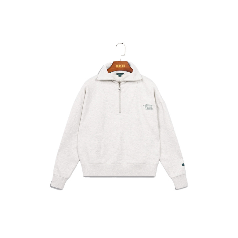 The Mercer Brand sweater grijs 1