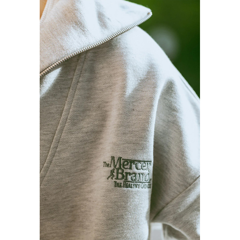 The Mercer Brand sweater grijs 3