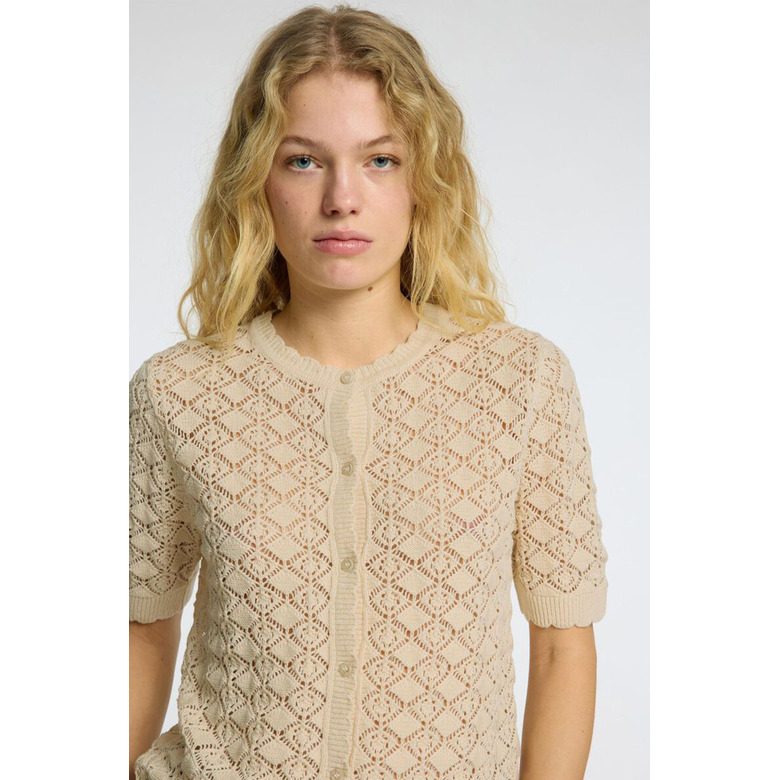Selected Femme cardigan lightbrown 3