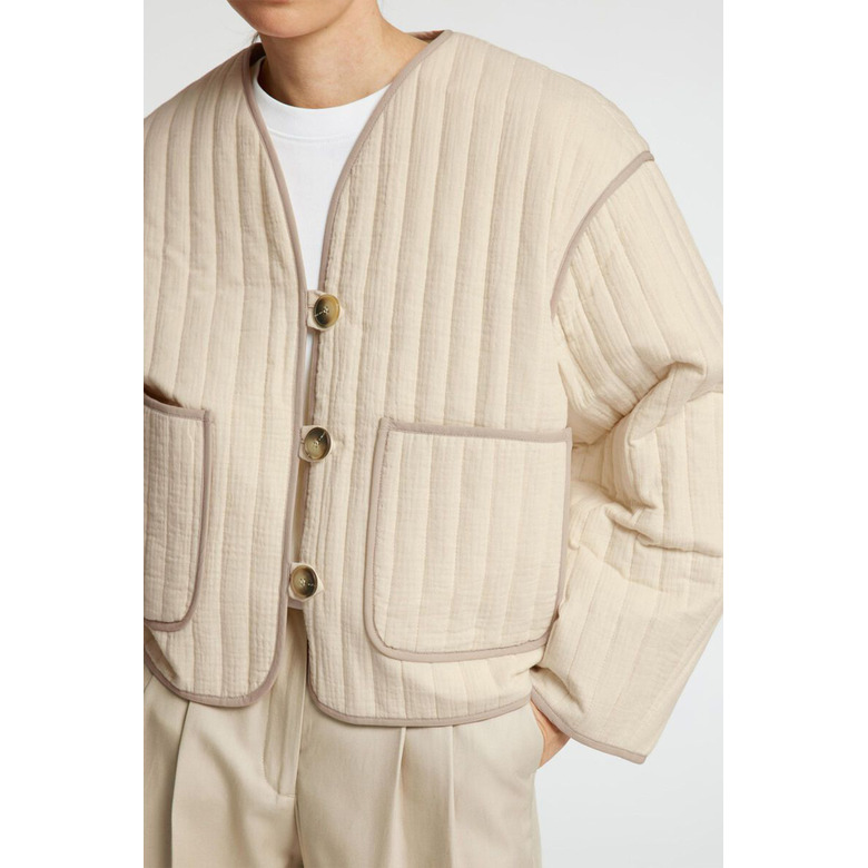 Selected Femme vest ecru 3