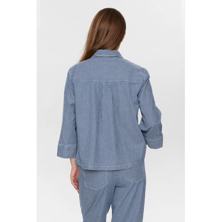 Numph blouse blauw 3