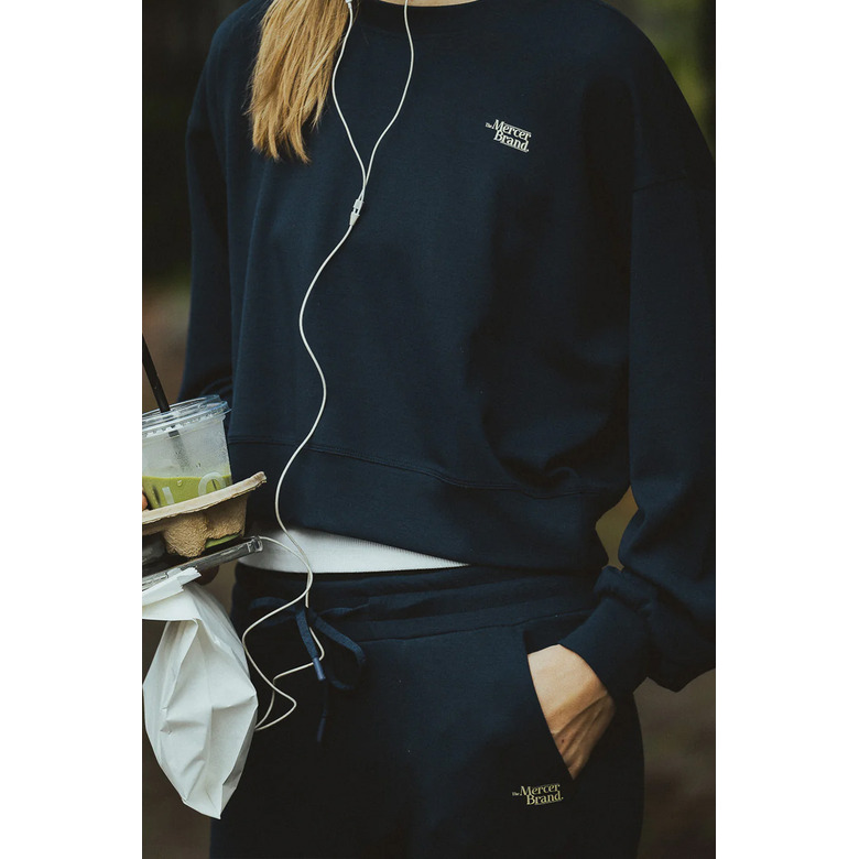 The Mercer Brand sweater bleu 3