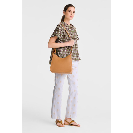 Longchamp sac porté épaule camel