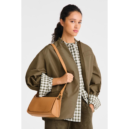 Longchamp sac porté épaule camel