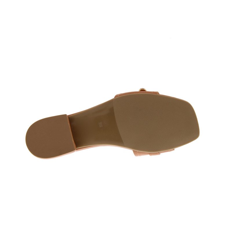 Qusheli slippers cognac 5