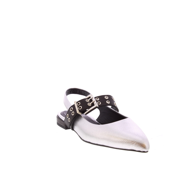 Qusheli slingbacks zilver 2