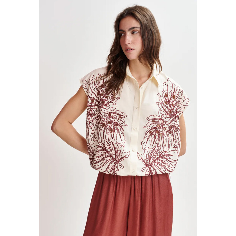 Essentiel bluse ecru 2