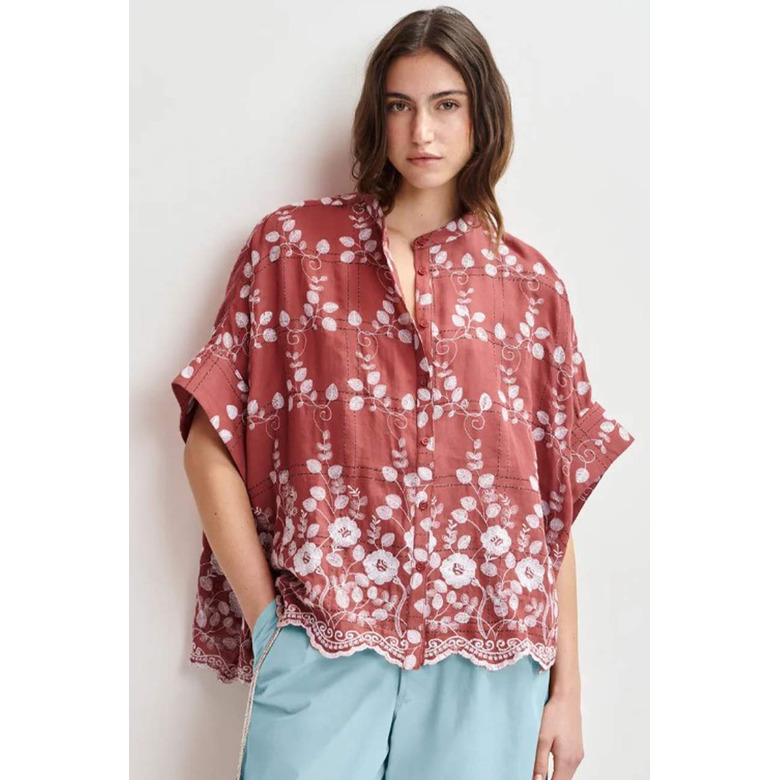 Essentiel bluse bordeaux 2