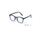 Izipizi leesbril blauw 2