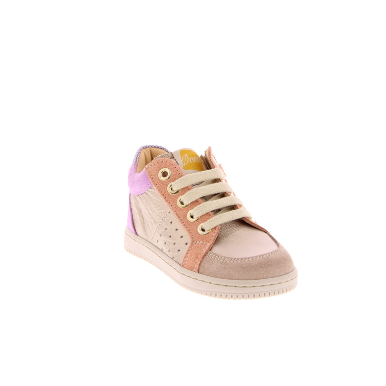 Ocra veterschoenen goud 2