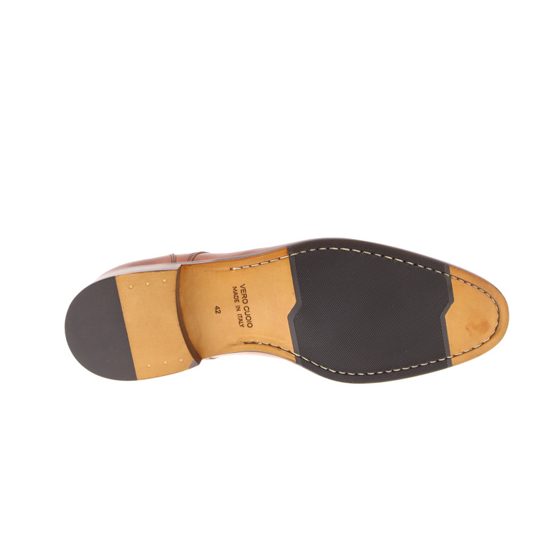 Flecs lage schoenen cognac 5