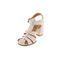 Faire sandalen ecru 3
