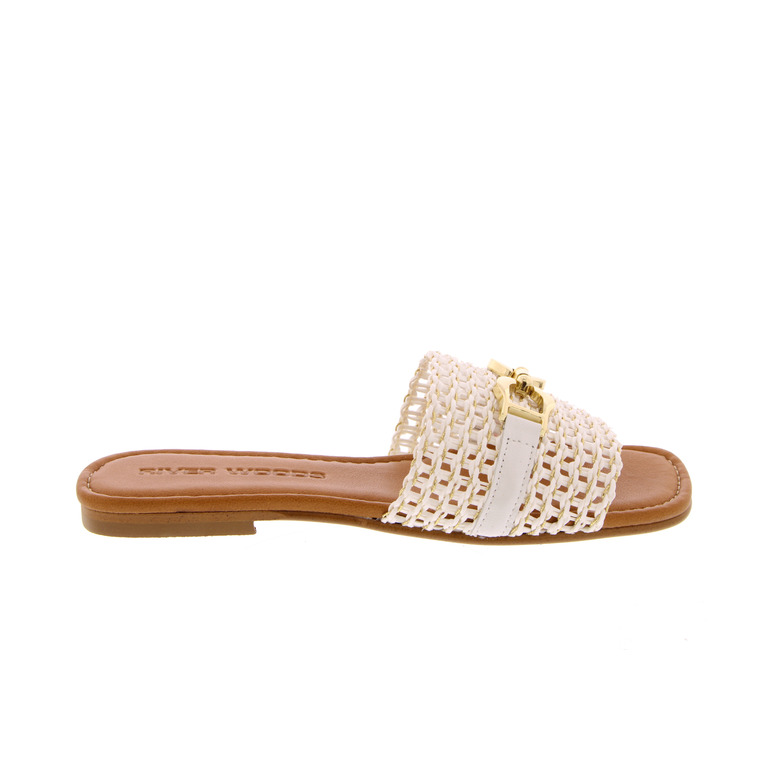 Riverwoods slippers wit 1