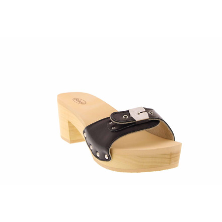 Scholl slippers zwart