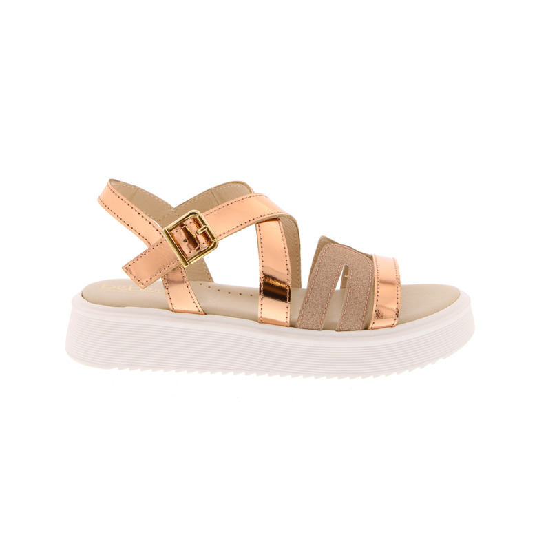 Beberlis sandalen rose gold