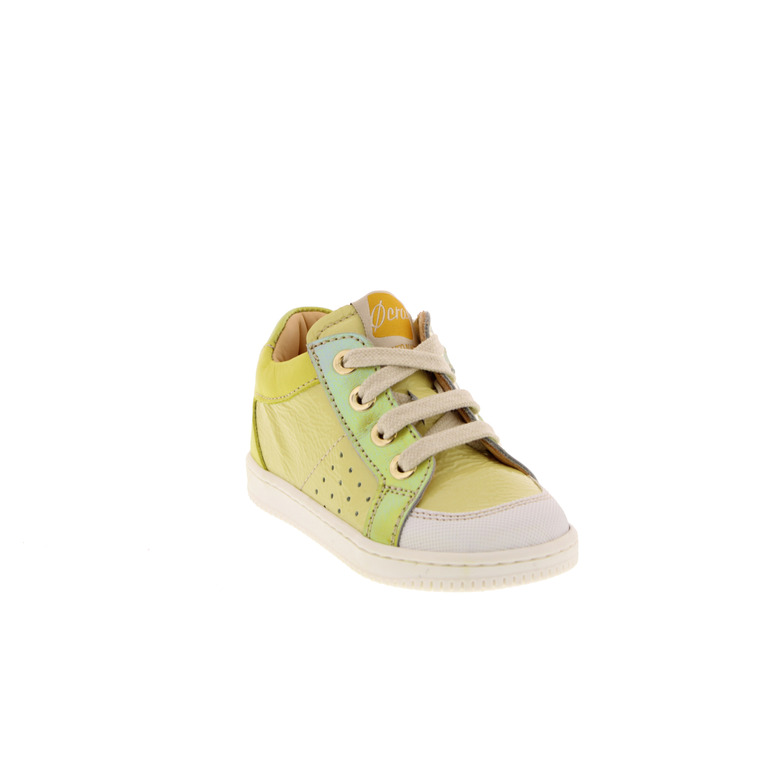 Ocra veterschoenen geel 2