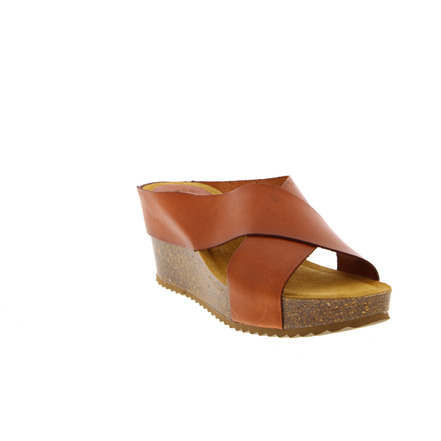 Hee! slippers cognac